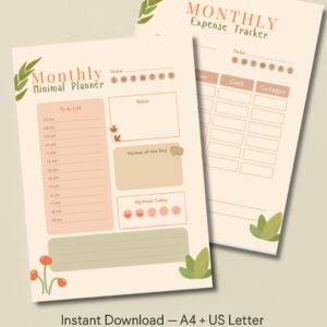 Monthly Productivity Planner